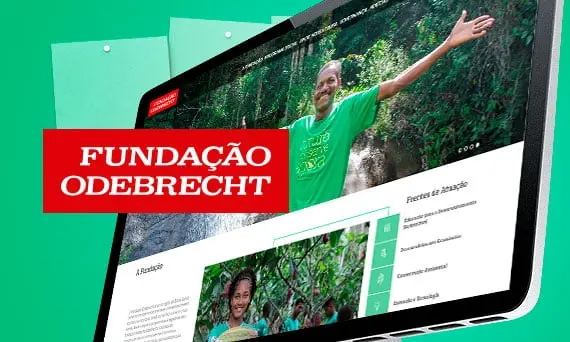 Click Interativo desenvolve novo site para a Fundação Odebrecht.