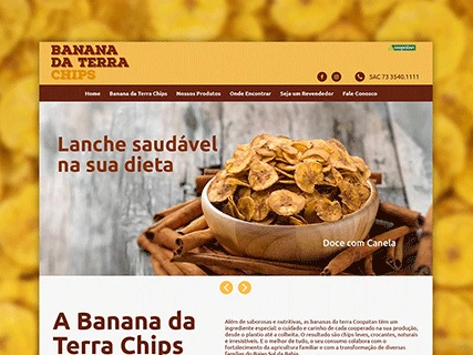 Website Banana da Terra Chips