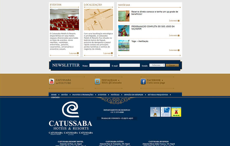 Site Hotel Catussaba 2012 - Click Interativo