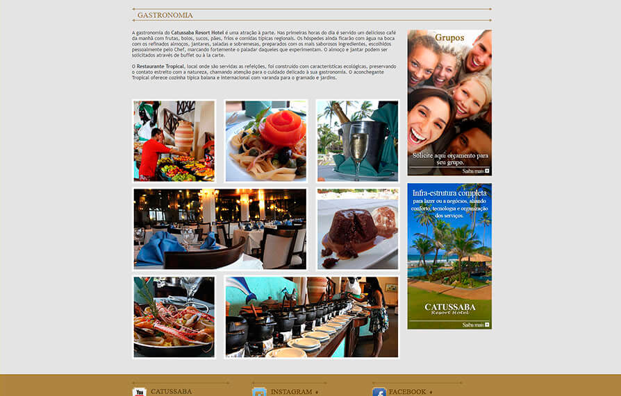 Site Hotel Catussaba Resort 2012 - Click Interativo