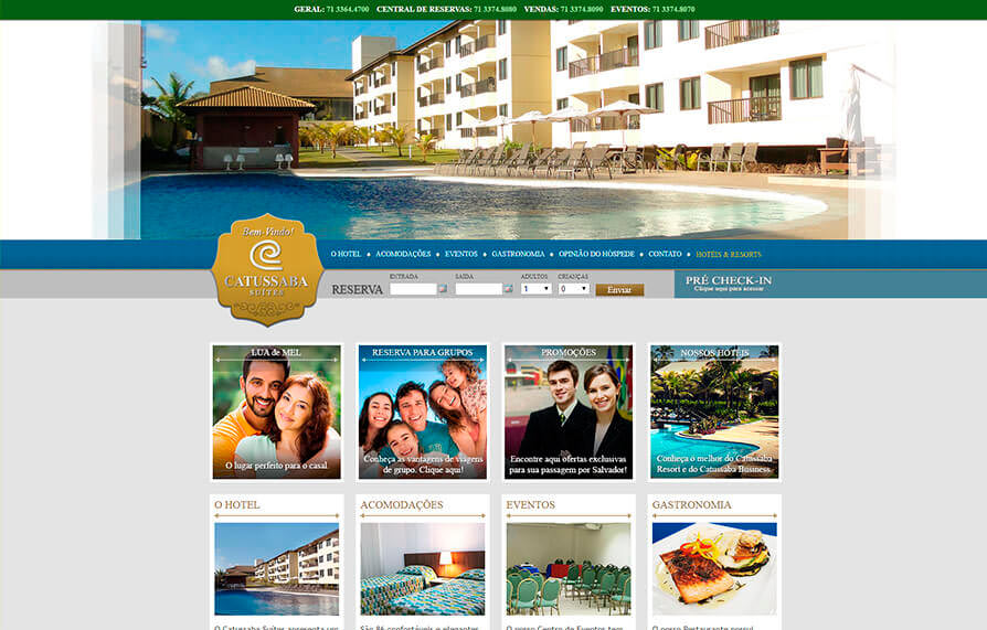 Site Hotel Catussaba Suites 2012 - Click Interativo
