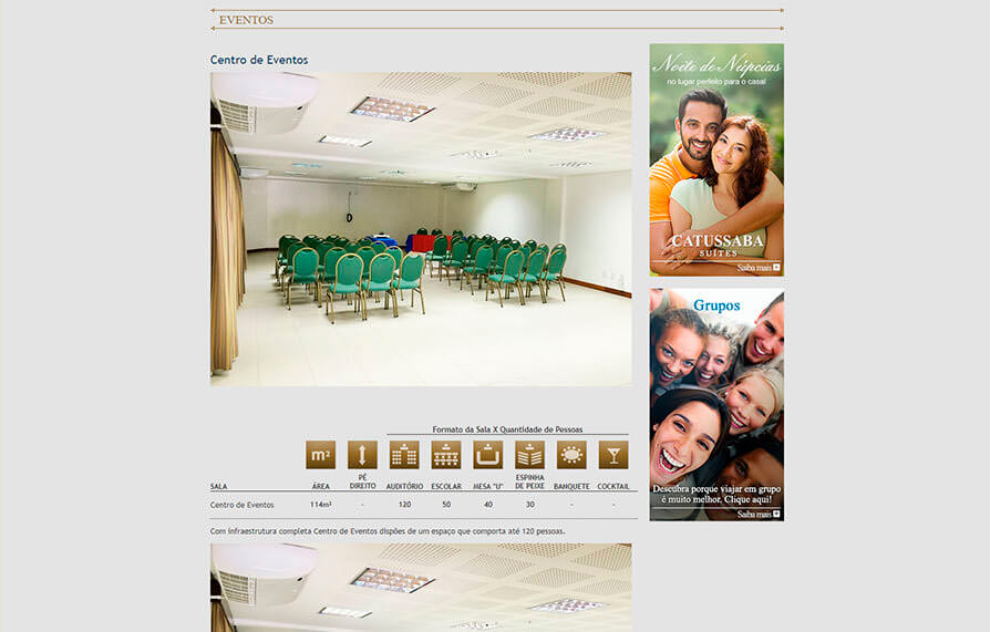 Site Hotel Catussaba Suites 2012 - Click Interativo