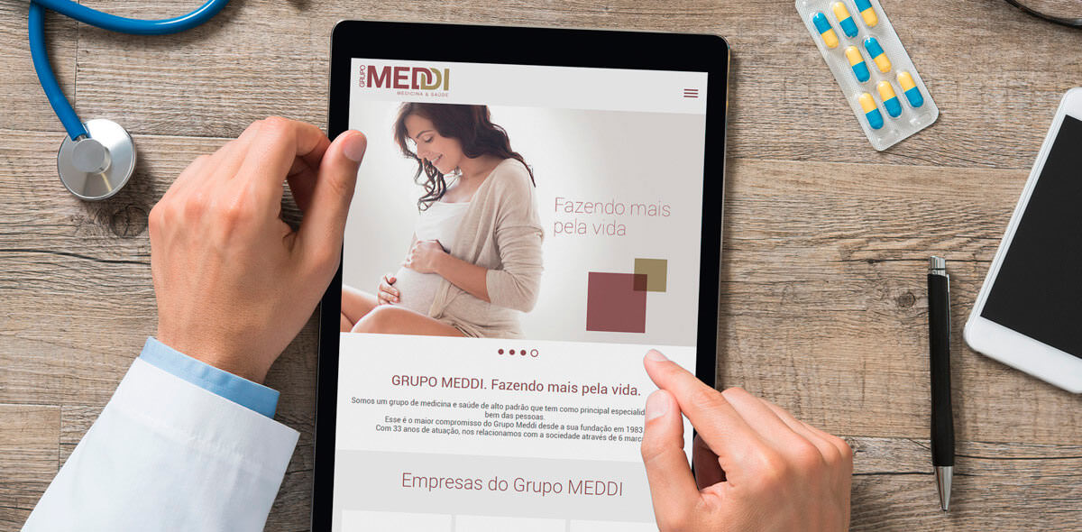 Site Grupo Meddi 2016 - Click Interativo