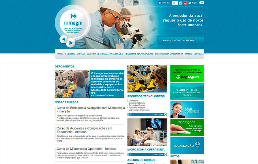 Site Inmagni 2012 - Click Interativo